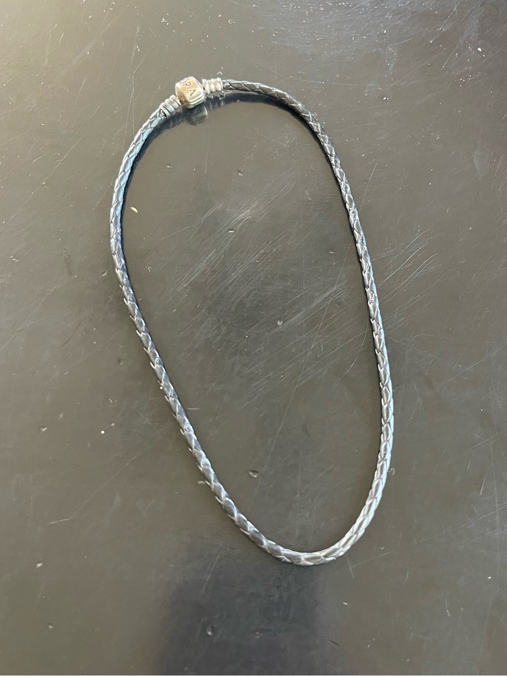 Pandora Braided Leather Necklace